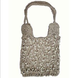 INC Macrame Shell Tote